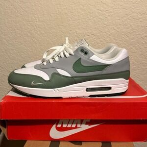 Nike Air Max 1 'Spiral Sage' White/Green/Gray Sneakers Shoes Trainers Size 13 US